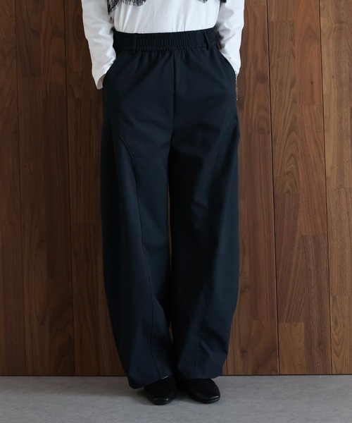 J by blue（ジェイバイブルー）の「カーブイージーパンツ（その他パンツ・レディース・ブラック/ベージュ/ネイビー・MEDIUM）」の5枚目の写真
