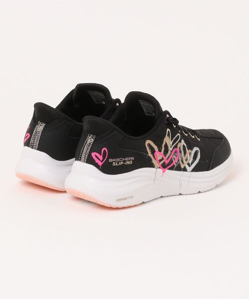 SKECHERS（スケッチャーズ）の「CONTOUR FOAM（スニーカー・レディース・ブラック×ゴールド・25.0cm/24.0cm/24.5cm/22.5cm/23.0cm/23.5cm）」の2枚目の写真