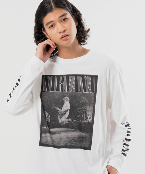 NIRVANA(ニルヴァーナ)の「JOHNBULL-NIRVANA LSTEE(Tシャツ/カットソー・メンズ・ブラック系3/ブラック系2/ホワイト/ホワイト系3/ブラック/ホワイト系2・M/L)」の3枚目の写真