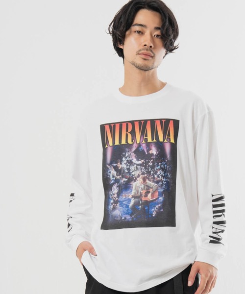 NIRVANA(ニルヴァーナ)の「JOHNBULL-NIRVANA LSTEE(Tシャツ/カットソー・メンズ・ブラック系3/ブラック系2/ホワイト/ホワイト系3/ブラック/ホワイト系2・M/L)」の1枚目の写真