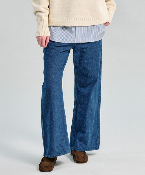 orSlow（オアスロウ）の「orSlow | U.S NAVY WOMEN’S DENIM FLARE PANTS WOMEN（デニムパンツ・レディース・ブルー系その他・2/1）」の17枚目の写真