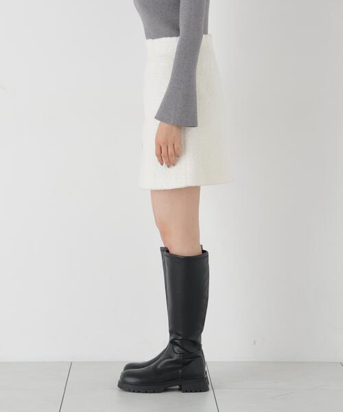 PROPORTION BODY DRESSING(プロポーションボディドレッシング)の「台形ミニスカート / 1216220101(スカート・レディース・ダークグレー/ブラック系その他/ホワイト系その他・SMALL/MEDIUM)」の21枚目の写真