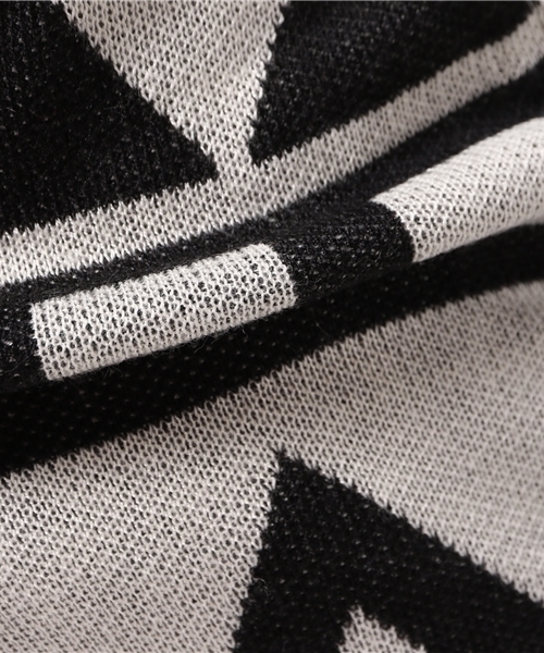 VENCEEXCHANGE（ヴァンスエクスチェンジ）の「オルテガジャガードトッパー（カーディガン/ボレロ・レディース・ブラック/ベージュ・MEDIUM）」の5枚目の写真