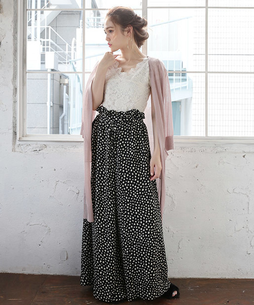 one after another NICE CLAUP（ワンアフターアナザーナイスクラップ）の「太ベルトワイドパンツ（その他パンツ・レディース・ブラック/ピンクベージュ/ワンウォッシュ/ホワイト/ブラウン・FREE）」の11枚目の写真