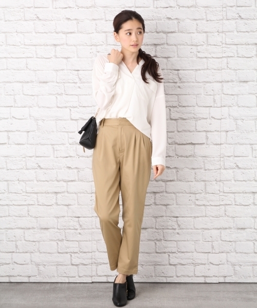 LEPSIM(レプシィム)の「コットンモダールポリウレタントラウザーパンツ 725471(その他パンツ・レディース・ベージュ/ライトグレー/ブラック/カーキ・SMALL/LARGE/MEDIUM)」の14枚目の写真