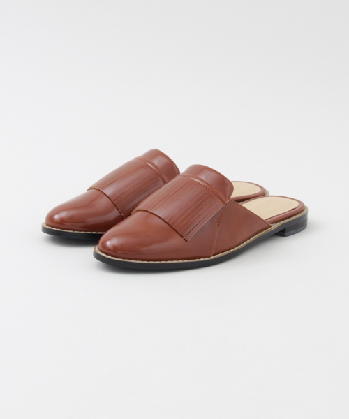 KBF+（ケービーエフプラス）の「KBF+ フリンジバックレスシューズ（その他シューズ・レディース・ブラウン/ブラック・38/36/37）」の10枚目の写真