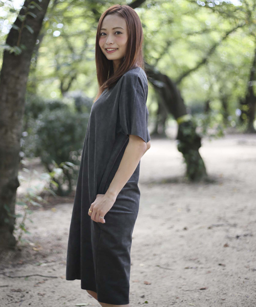 Denime（ドゥニーム）の「フェイクスウェードワンピース（ワンピース・レディース・ベージュ/カーキ/ブラック・FREE）」の16枚目の写真