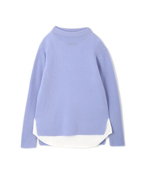 22 OCTOBRE（ヴァンドゥ－オクトーブル）の「【Oggi 12月号掲載】チュニック丈ニットセット（ニット/セーター・レディース・ネイビー/ホワイト/ピンク/グレー/ブルー・2）」の4枚目の写真