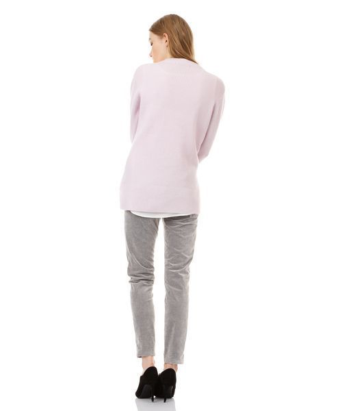 22 OCTOBRE（ヴァンドゥ－オクトーブル）の「【Oggi 12月号掲載】チュニック丈ニットセット（ニット/セーター・レディース・ネイビー/ホワイト/ピンク/グレー/ブルー・2）」の7枚目の写真