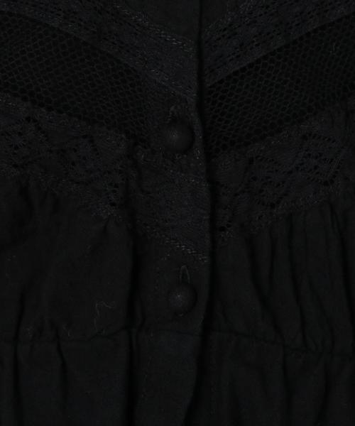Another Edition（アナザーエディション）の「レーステープブラウス/ AEMFC  LACE TAPE BLUS（シャツ/ブラウス・レディース・オフホワイト/ブラック/ベージュ・FREE）」の15枚目の写真