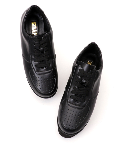 PUNYUS（プニュズ）の「ローカット厚底スニーカー（スニーカー・レディース・ブラック/ホワイト・4/2/3/1）」の6枚目の写真