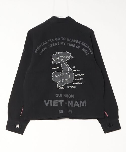 ALDIES(アールディーズ)の「Linen Souvenir Jacket / リネンスーベニアジャケット(ブルゾン・メンズ・ブラック/ネイビー/ブラウン・SMALL/MEDIUM/LARGE)」の7枚目の写真