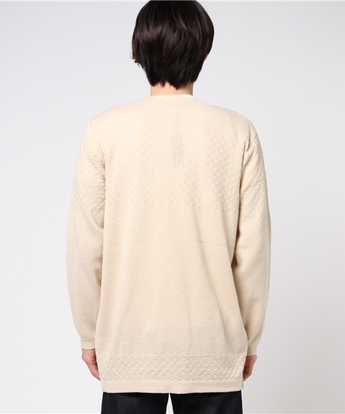 Blue Standard (ブルースタンダード)の「綿麻ロングカーディガン(カーディガン/ボレロ・メンズ・ベージュ/ネイビー・LARGE/MEDIUM)」の4枚目の写真