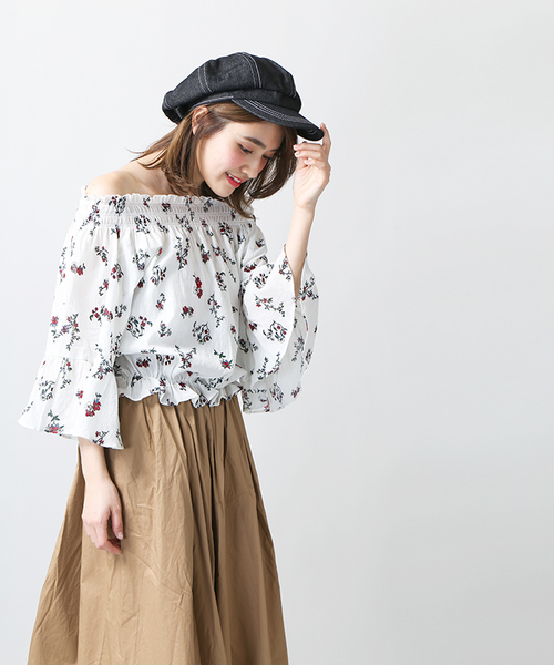 WEGO(ウィゴー)の「WEGO/フレアオフショルブラウス(シャツ/ブラウス・レディース・レッド/ホワイト/その他1/その他2/その他3/その他4・LARGE/MEDIUM)」の20枚目の写真