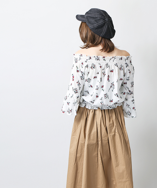 WEGO(ウィゴー)の「WEGO/フレアオフショルブラウス(シャツ/ブラウス・レディース・レッド/ホワイト/その他1/その他2/その他3/その他4・LARGE/MEDIUM)」の21枚目の写真