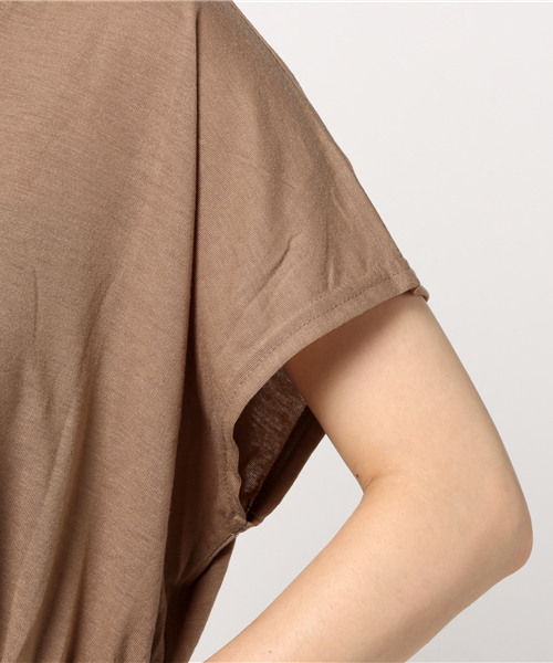 MERLOT（メルロー）の「ウエストマークドレープワンピース1069（ワンピース・レディース・モカ/レッド/カーキ/ブラック・FREE）」の17枚目の写真