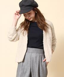 coen | ループヤーンニットカーディガン(カーディガン/ボレロ)