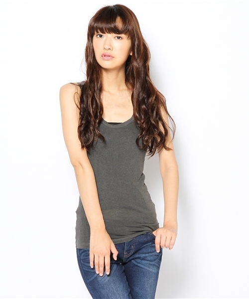 Ray BEAMS（レイビームス）の「◎Ray BEAMS LOS ANGELES / NEWタンクトップ（タンクトップ・レディース・ホワイト/ブラック/ベージュ系その他/オレンジ/ブルー系その他/ピンク/イエロー/チャコールグレー・1/2）」の3枚目の写真