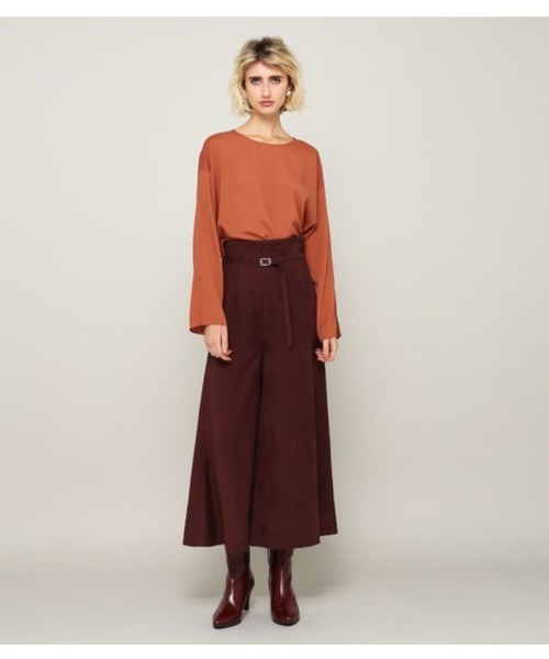 PEGGY LANA(ペギーラナ)の「Super Flare Hi-waist Pants(その他パンツ・レディース・グリーン/ブラウン/ベージュ/イエロー・2/0/1)」の2枚目の写真