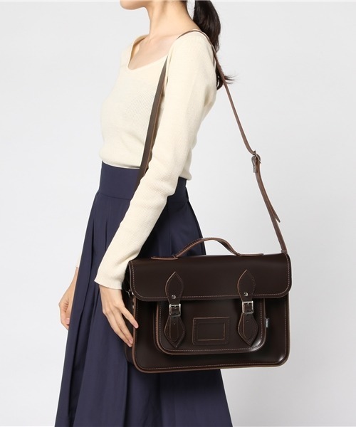 Zatchels(ザッチェルズ)の「【ザッチェルズ/Zatchels】サッチェルバッグ/14.5インチ(ショルダーバッグ・レディース・ダークブラウン/ネイビー/ブラック/ボルドー/ライトブラウン/ブルー系その他/ワインレッド・00)」の21枚目の写真