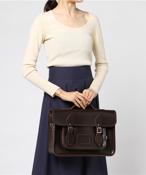 Zatchels(ザッチェルズ)の「【ザッチェルズ/Zatchels】サッチェルバッグ/14.5インチ(ショルダーバッグ・レディース・ダークブラウン/ネイビー/ブラック/ボルドー/ライトブラウン/ブルー系その他/ワインレッド・00)」の22枚目の写真