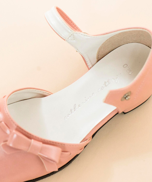 Catherine Cottage（キャサリンコテージ）の「リボンフォーマルシューズ（ドレスシューズ・キッズ・ホワイト/ブラック/シルバー/ゴールド/ピンク・16/17/18/19/20/21/22/23/24）」の7枚目の写真