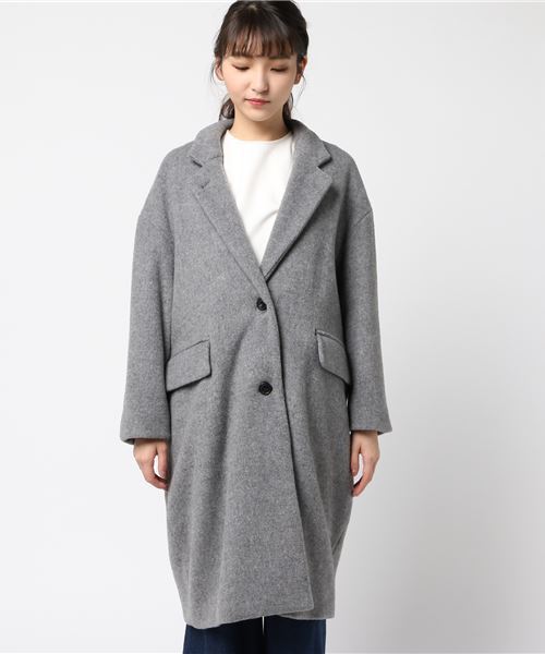 クラネ　グレー　チェスターコート CLANE（クラネ）の「OVER CHESTER COAT（チェスターコート）」 - WEAR
