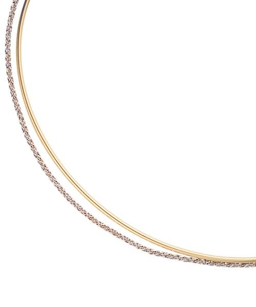 va vendome aoyama（ヴイエーヴァンドームアオヤマ）の「K10 コンビ チェーンバングル（バングル/リストバンド・レディース・ゴールド系その他・ONE SIZE）」の3枚目の写真