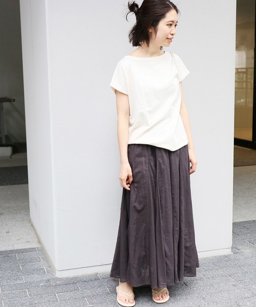 IENA（イエナ）の「コットンブークレプルオーバー◆（Tシャツ/カットソー・レディース・チャコールグレー/ライトグレー/アイボリー・FREE）」の19枚目の写真