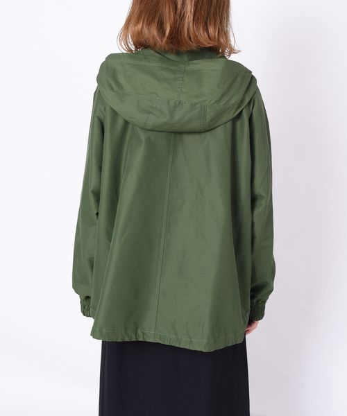 liflattie ships（リフラティ シップス）の「liflattie ships:フードジップブルゾン◇（ブルゾン・レディース・ブラック/ベージュ/グリーン・SMALL/MEDIUM）」の10枚目の写真