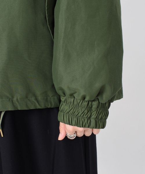 liflattie ships（リフラティ シップス）の「liflattie ships:フードジップブルゾン◇（ブルゾン・レディース・ブラック/ベージュ/グリーン・SMALL/MEDIUM）」の12枚目の写真