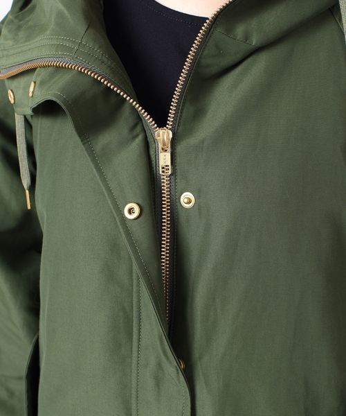 liflattie ships（リフラティ シップス）の「liflattie ships:フードジップブルゾン◇（ブルゾン・レディース・ブラック/ベージュ/グリーン・SMALL/MEDIUM）」の15枚目の写真