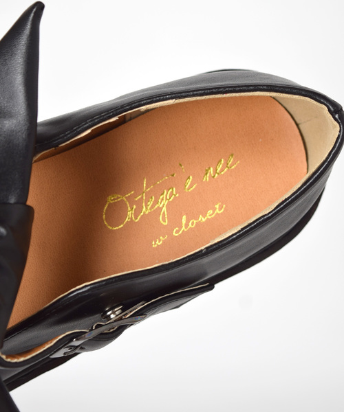 w closet（ダブルクローゼット）の「厚底リボンシューズ_（その他シューズ・レディース・ブラック/ブラック系その他/レッド系その他・M/L）」の8枚目の写真