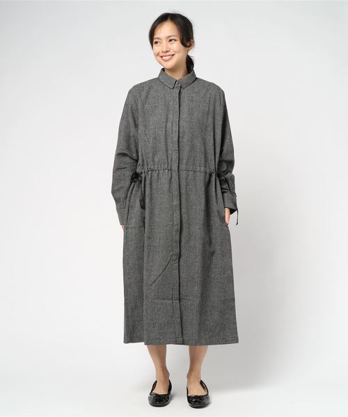 Doux archives Hamac（ドゥアルシーヴ アマーク）の「グレンチェックワンピース（ワンピース・レディース・チャコールグレー/ブラウン・MEDIUM）」の9枚目の写真