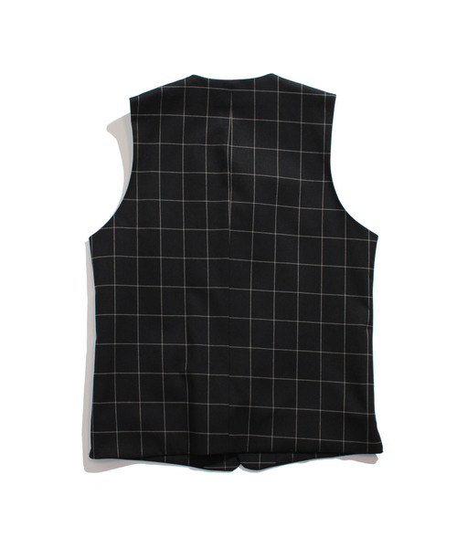 ROTAR(ローター)の「Windowpane Stretch Vest ウィンドウペン ベスト(ベスト・メンズ・ブラック/ネイビー/ブラウン・MEDIUM/LARGE/X-LARGE)」の4枚目の写真