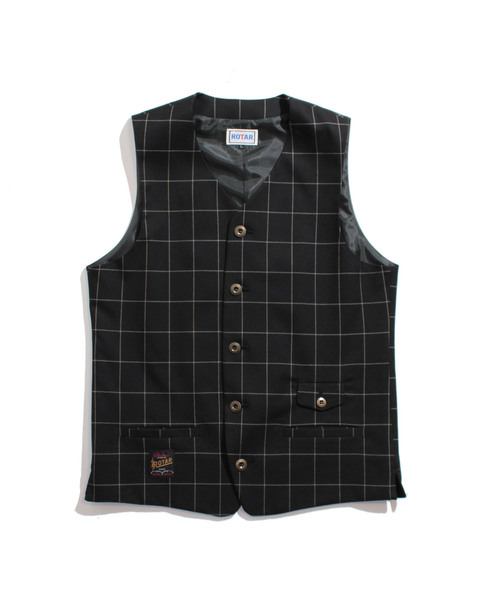 ROTAR(ローター)の「Windowpane Stretch Vest ウィンドウペン ベスト(ベスト・メンズ・ブラック/ネイビー/ブラウン・MEDIUM/LARGE/X-LARGE)」の7枚目の写真