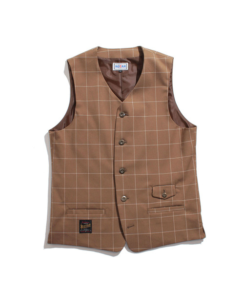 ROTAR（ローター）の「Windowpane Stretch Vest ウィンドウペン