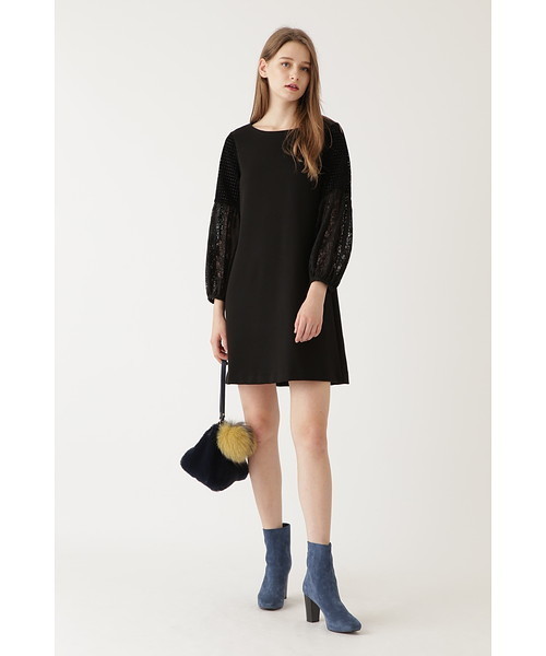 JILL STUART（ジルスチュアート）の「ジェニードッキングワンピース（ワンピース・レディース・ブラック/イエロー・2/4）」の6枚目の写真