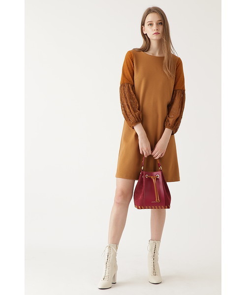 JILL STUART（ジルスチュアート）の「ジェニードッキングワンピース（ワンピース・レディース・ブラック/イエロー・2/4）」の5枚目の写真