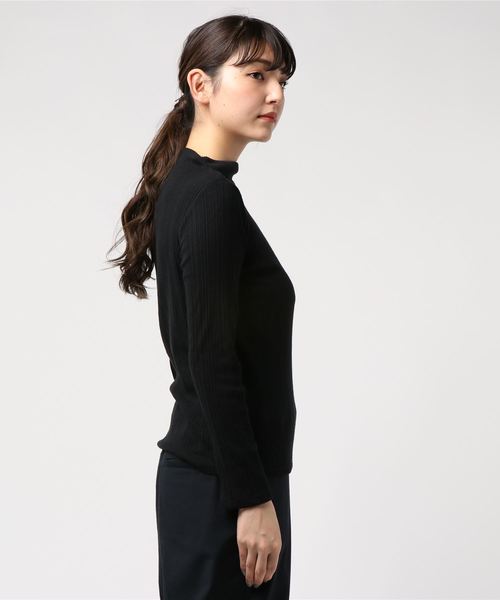 VIS（ビス）の「【KEEP WARM】ボトルネック起毛テレコプルオーバー（Tシャツ/カットソー・レディース・ホワイト/ブラック/グレー/ワイン/ブルー系その他4・FREE）」の14枚目の写真