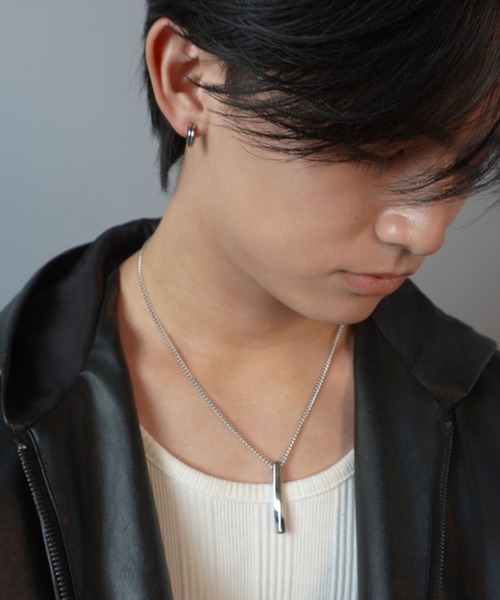 【落ち着いた印象】シングル イヤリング イヤリング レディースイヤリング シンプルマットメタル
