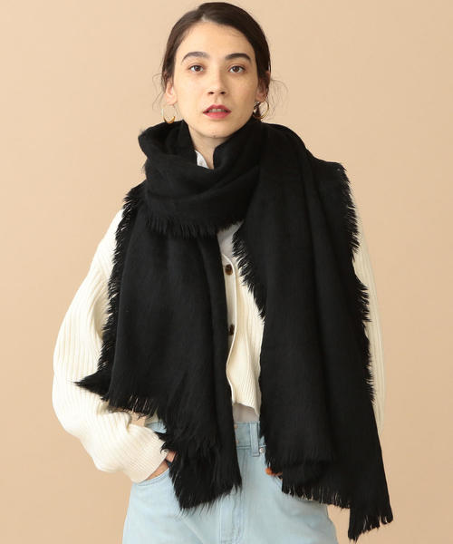 BEAUTY&YOUTH UNITED ARROWS（ビューティーアンドユースユナイテッドアローズ）の「BY シャギーストール ◆（ストール/ショール・レディース・ブラック/ベージュ/グレー/オフホワイト・FREE）」の16枚目の写真