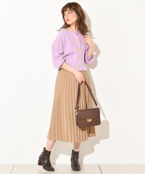 natural couture（ナチュラルクチュール）の「ジョーゼットプリーツスカート（スカート・レディース・ベージュ/パープル/ピンク/グレイッシュベージュ/アイボリー/ピンク系その他/ライム・FREE）」の17枚目の写真