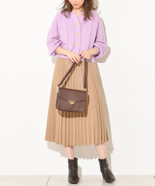 natural couture（ナチュラルクチュール）の「ジョーゼットプリーツスカート（スカート・レディース・ベージュ/パープル/ピンク/グレイッシュベージュ/アイボリー/ピンク系その他/ライム・FREE）」の10枚目の写真