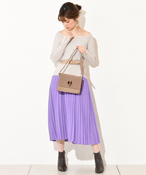natural couture（ナチュラルクチュール）の「ジョーゼットプリーツスカート（スカート・レディース・ベージュ/パープル/ピンク/グレイッシュベージュ/アイボリー/ピンク系その他/ライム・FREE）」の18枚目の写真