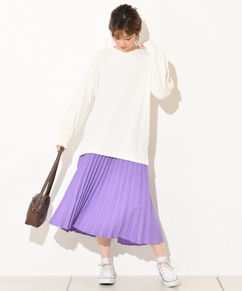 natural couture（ナチュラルクチュール）の「ジョーゼットプリーツスカート（スカート・レディース・ベージュ/パープル/ピンク/グレイッシュベージュ/アイボリー/ピンク系その他/ライム・FREE）」の21枚目の写真