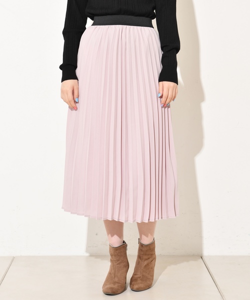 natural couture（ナチュラルクチュール）の「ジョーゼットプリーツスカート（スカート・レディース・ベージュ/パープル/ピンク/グレイッシュベージュ/アイボリー/ピンク系その他/ライム・FREE）」の14枚目の写真