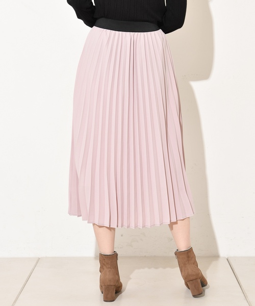natural couture（ナチュラルクチュール）の「ジョーゼットプリーツスカート（スカート・レディース・ベージュ/パープル/ピンク/グレイッシュベージュ/アイボリー/ピンク系その他/ライム・FREE）」の12枚目の写真