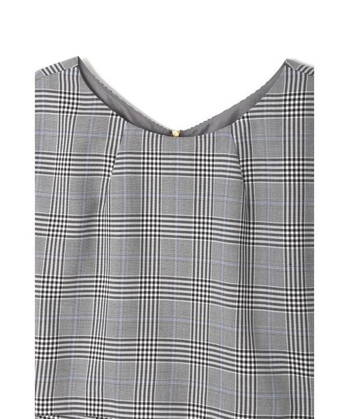 JILL by JILL STUART（ジルバイジルスチュアート）の「カラーラインチェック（ワンピース・レディース・ブラック/ブラウン・SMALL/MEDIUM）」の10枚目の写真
