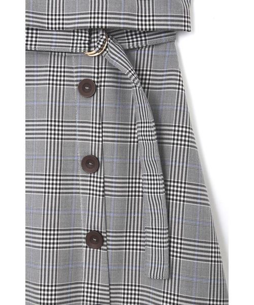 JILL by JILL STUART（ジルバイジルスチュアート）の「カラーラインチェック（ワンピース・レディース・ブラック/ブラウン・SMALL/MEDIUM）」の13枚目の写真